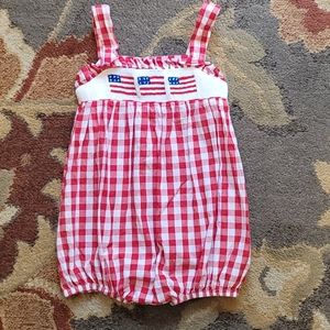 Patriotic romper Smock